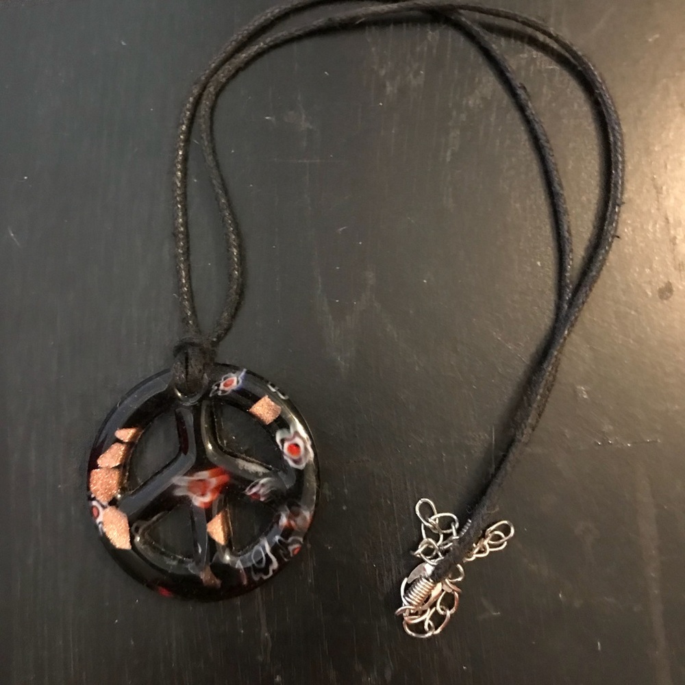 Peace sign necklace